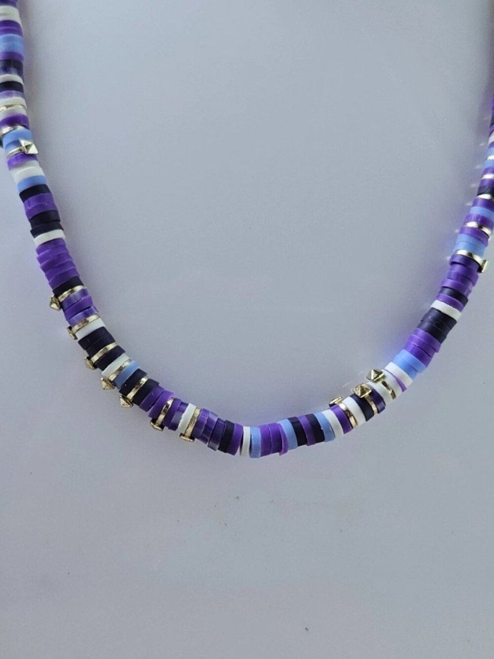 Kate Spade Women Choker Necklace Beaded Purple Signed KS Fashion Length 14 in - Picture 3 of 12